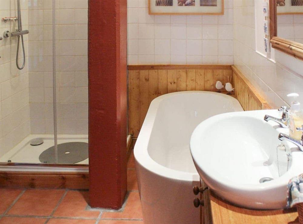 Bathroom at Gareside Lodge in Shandon, Nr Loch Lomond., Dumbartonshire