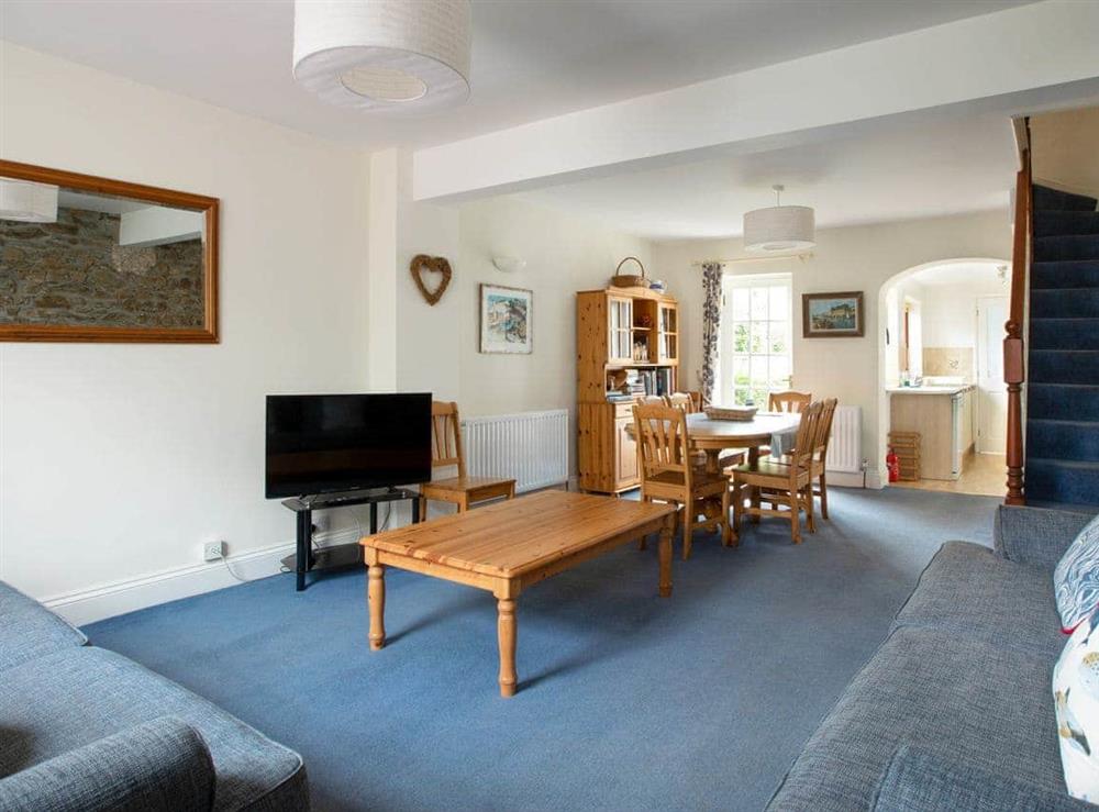 Spacious living room at Garston in Shadycombe/Coronation, Devon