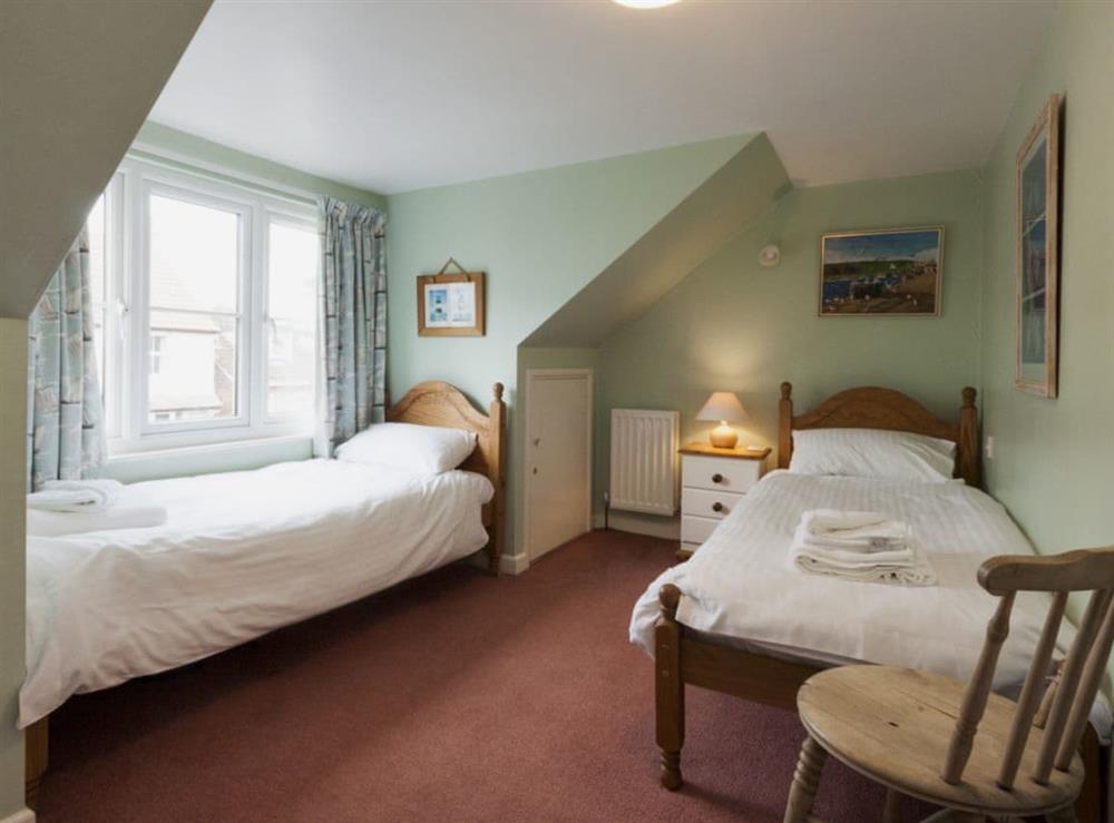 Twin bedroom at Garston in Shadycombe/Coronation, Devon