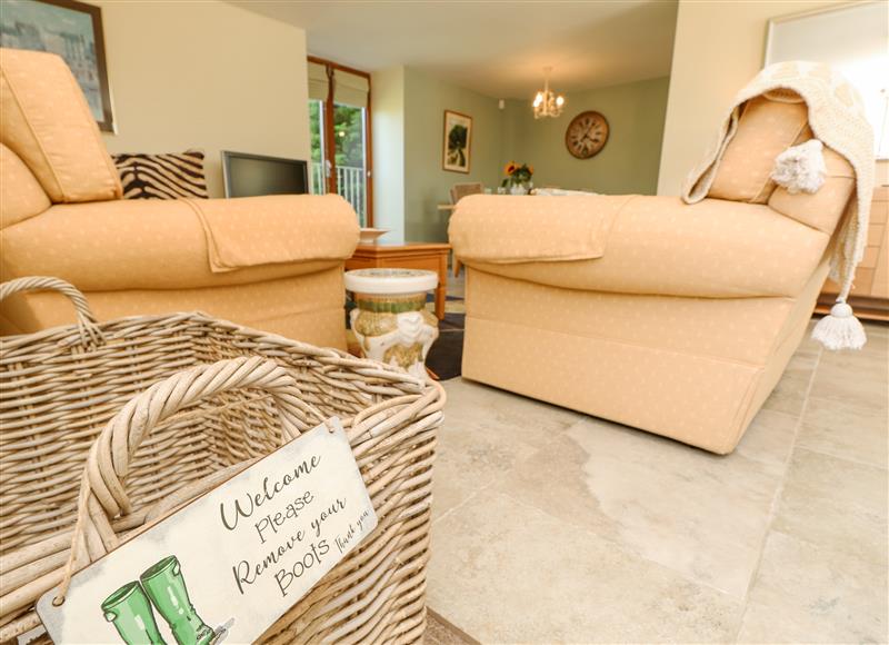 Relax in the living area at Garstons Barn, Gatcombe near Newport