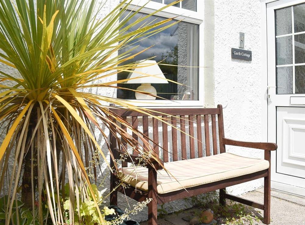 Sitting-out-area at Garth Cottage in Lowick Green, Near Coniston, , Cumbria