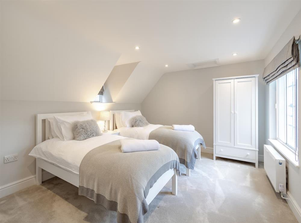 Twin bedroom at Gate House Apartment in Westerham, Kent
