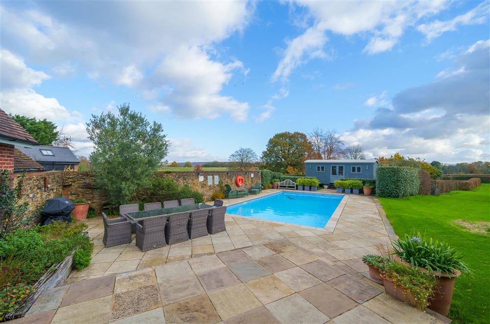 Enjoy summer barbecues by the pool (photo 2) at Gate Street Farm House, Bramley, Guildford