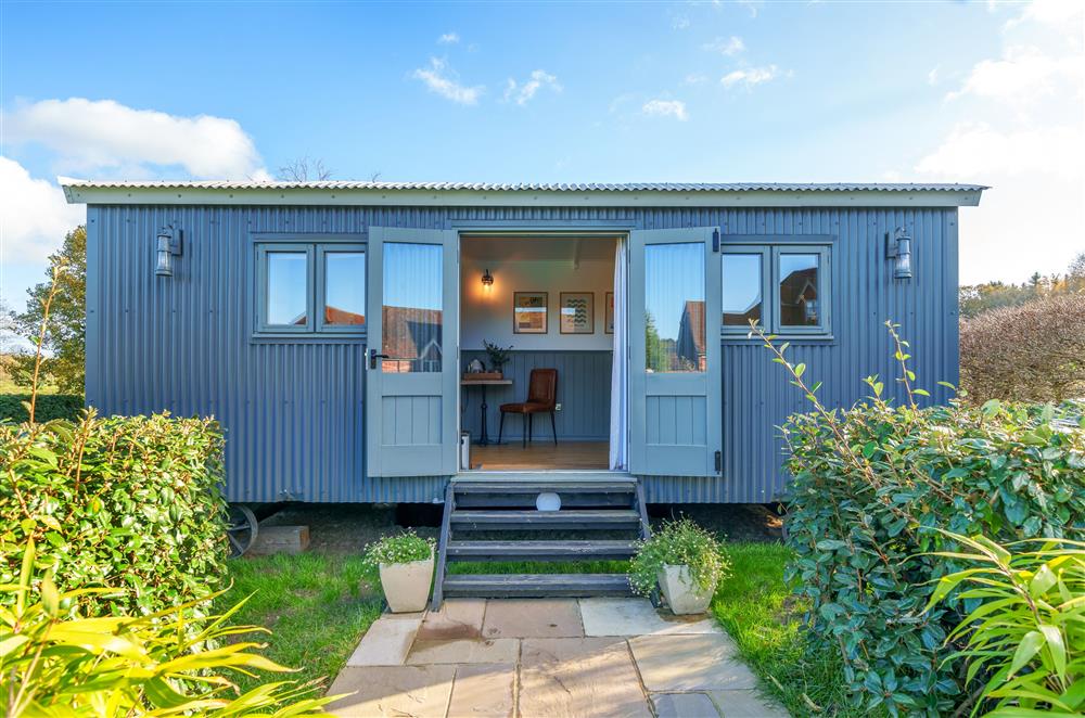 The Pool house, a stylish shepherds hut sleeping two guests