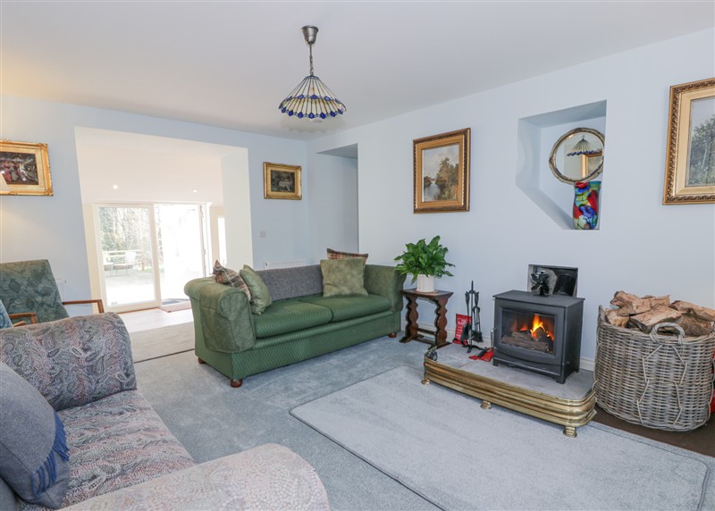 This is the living room at Gatehouse 2 Cessnock Castle, Galston