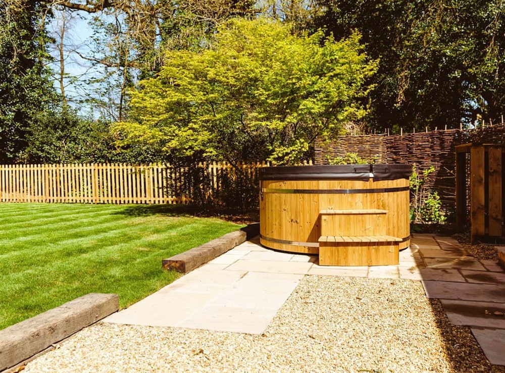 Hot tub at Gatehouse North in Worstead, Norfolk