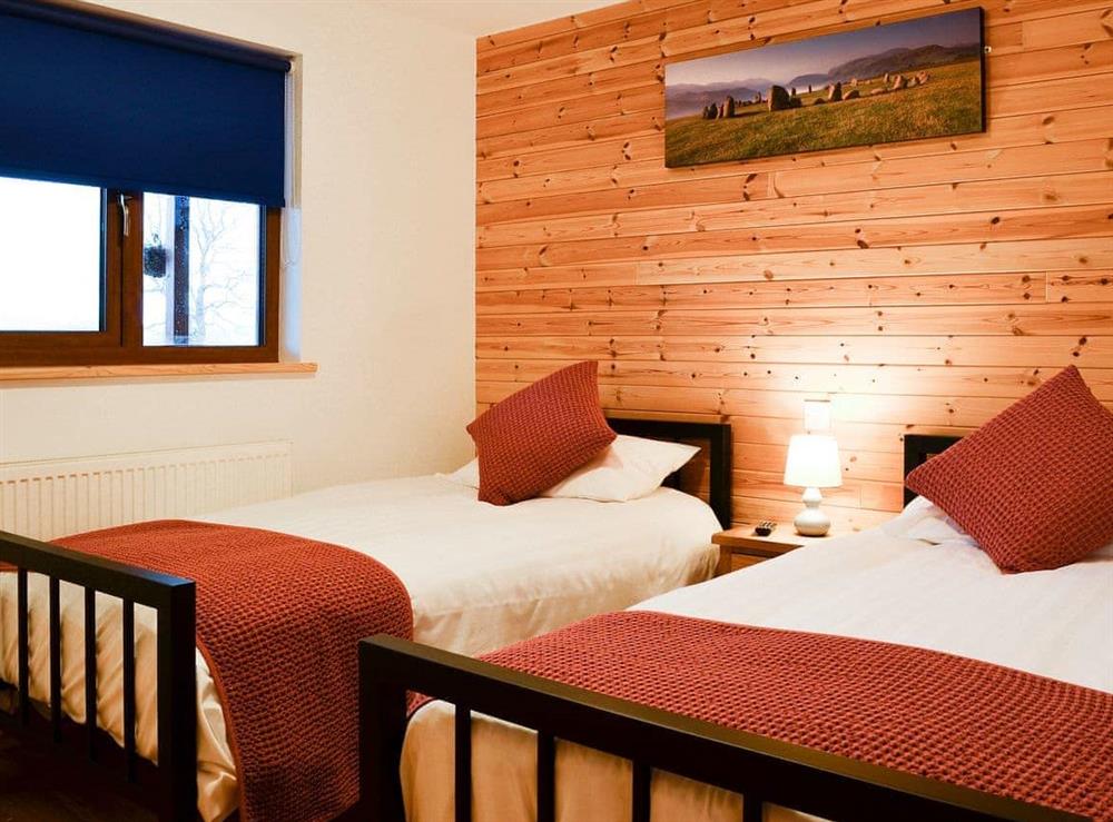 Attractive twin bedroom at Blake Fell Lodge, 