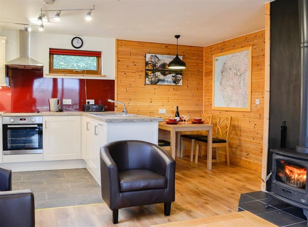 Delightful open plan living area at Knock Murton Lodge, 