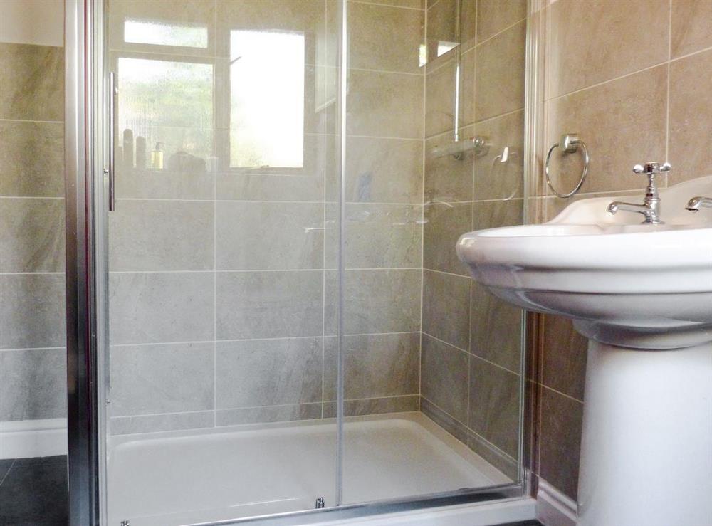 En-suite shower at Gearys in Totland Bay, near Freshwater, Isle of Wight