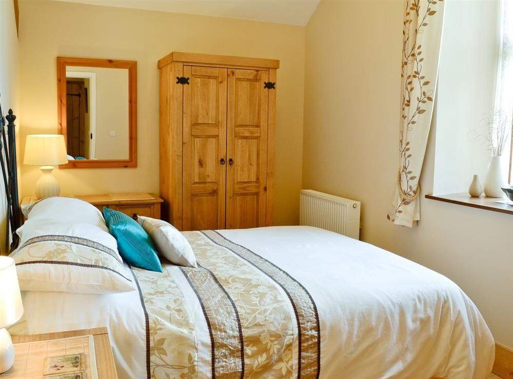 Double bedroom at Gell Cottage in Criccieth, Gwynedd., Great Britain