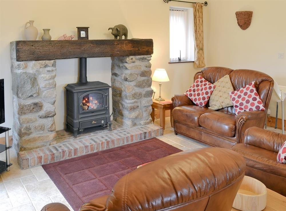 Open plan living/dining room/kitchen at Gell Cottage in Criccieth, Gwynedd., Great Britain