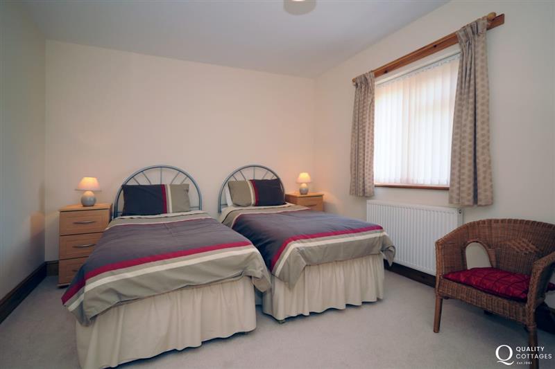 Twin bedroom at Gelli Gron 4 bed, Criccieth