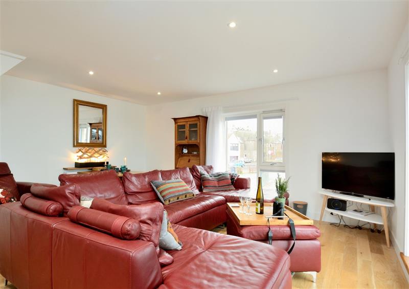 Enjoy the living room at Generals Yard, Eyemouth