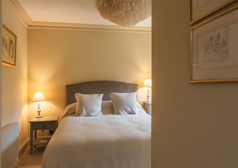 This is a bedroom at George House, Dartmouth