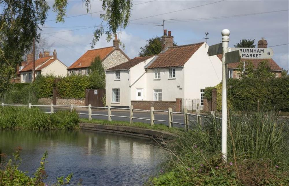 The village pond at Docking at George House, Docking near Kings Lynn