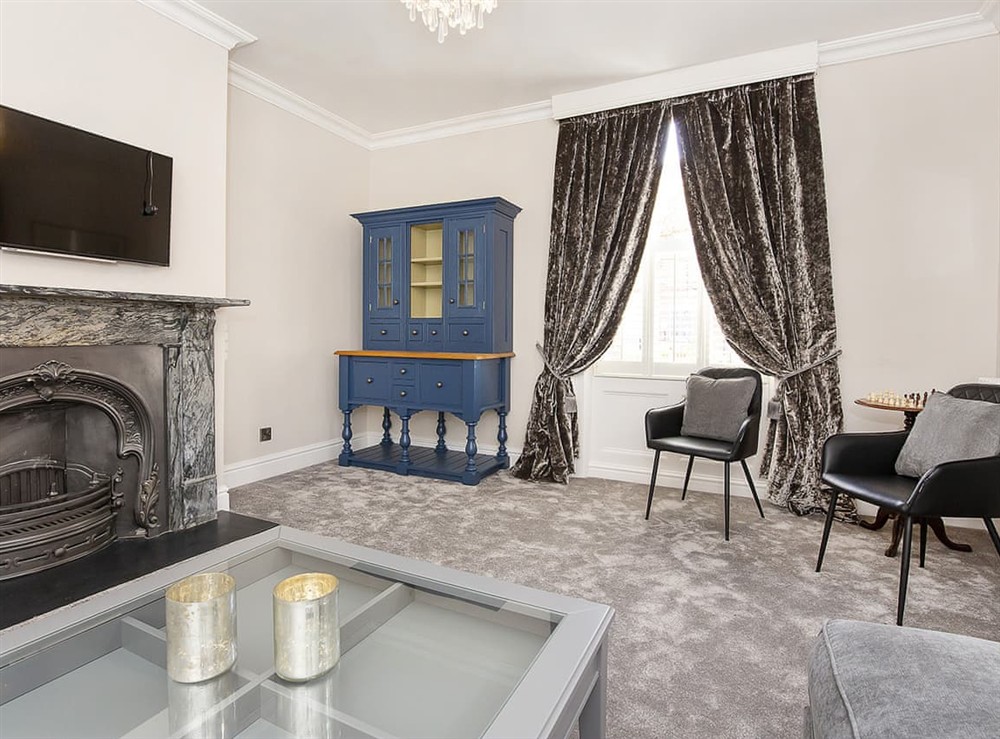 Living room at George Street One in York, North Yorkshire