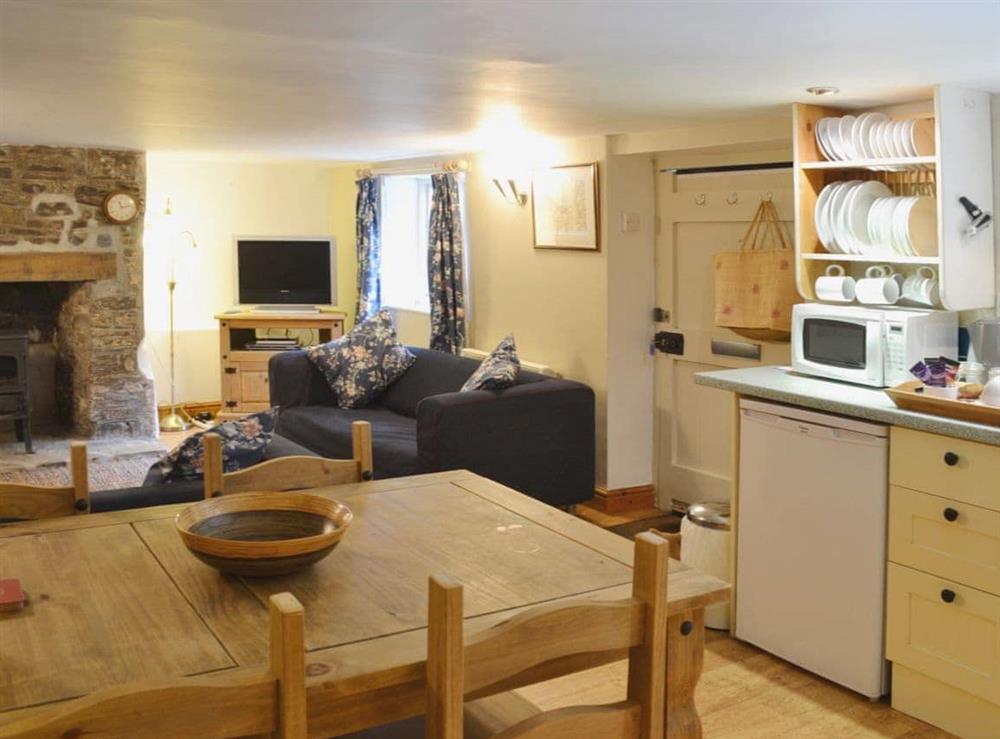 Open plan living/dining room/kitchen (photo 3) at Georges Cottage in Bucks Mills, near Clovelly, Devon