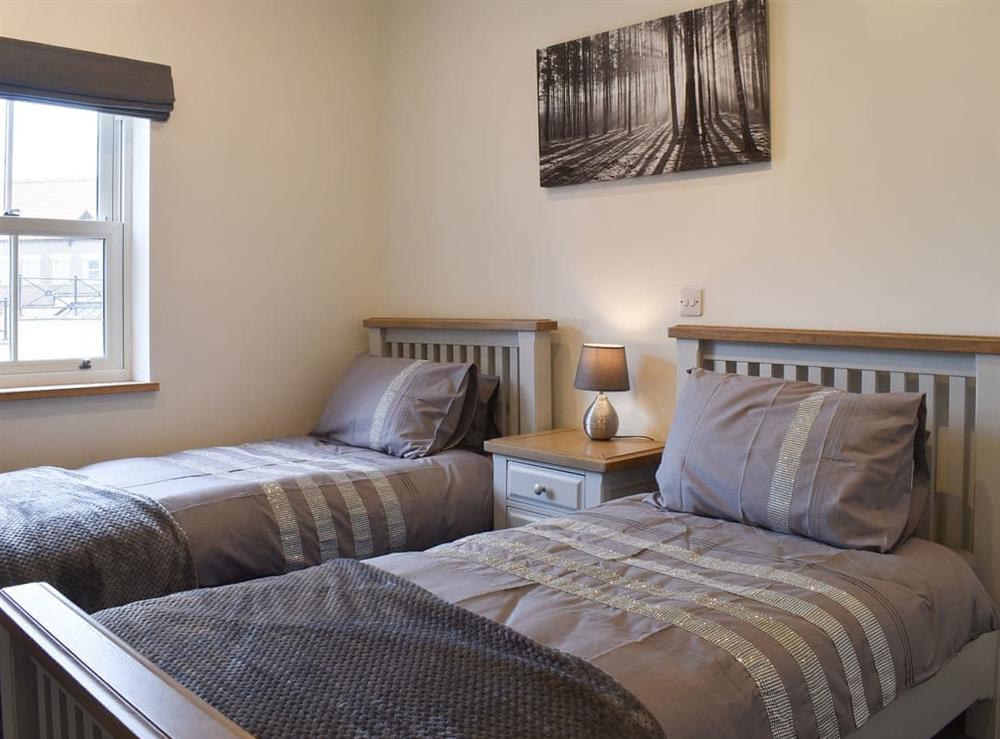 Twin bedroom at Georges View in Whitby, North Yorkshire