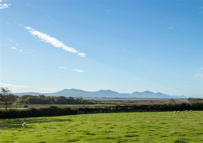 Rural landscape at Ger Y Llan, Bodffordd near Llangefni