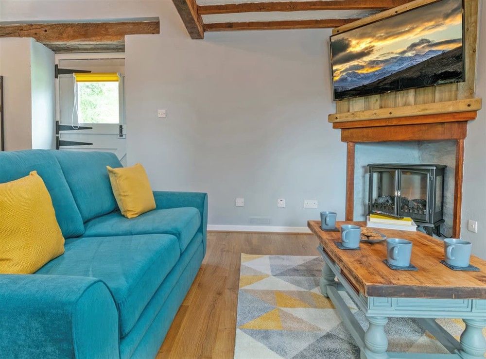 Living area at The Barn, 