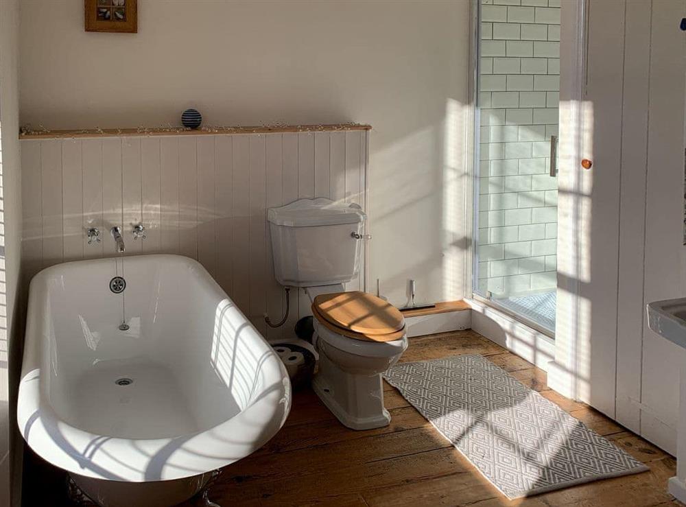 Bathroom at Gewans Farm Cottage in Tregorrick, near St Austell, Cornwall