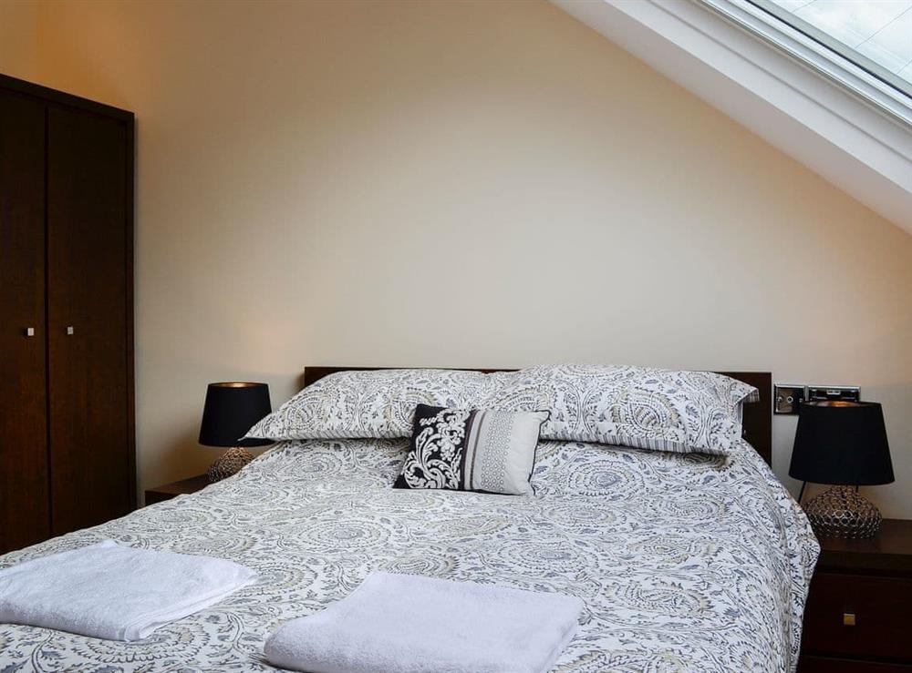 Comfortable double bedroom at Ghillie Cottage in Cockermouth, Cumbria