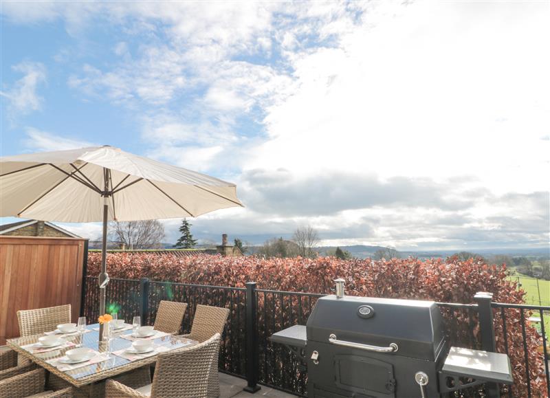 The patio at Ghyll Crest, Thirsk near Osmotherley