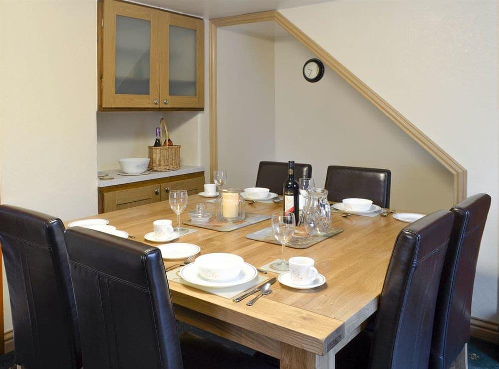 Convenient dining area at Gill Cottage in Crosby Garrett, near Kirkby Stephen, Cumbria