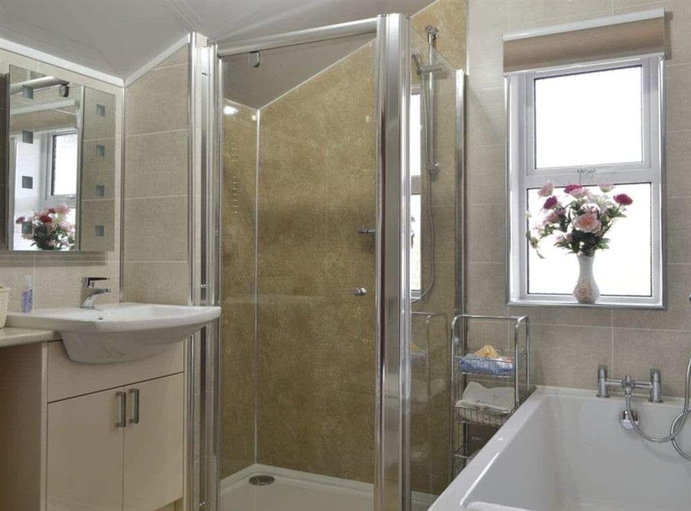 Stylish shower room at Gill Cottage in Crosby Garrett, near Kirkby Stephen, Cumbria