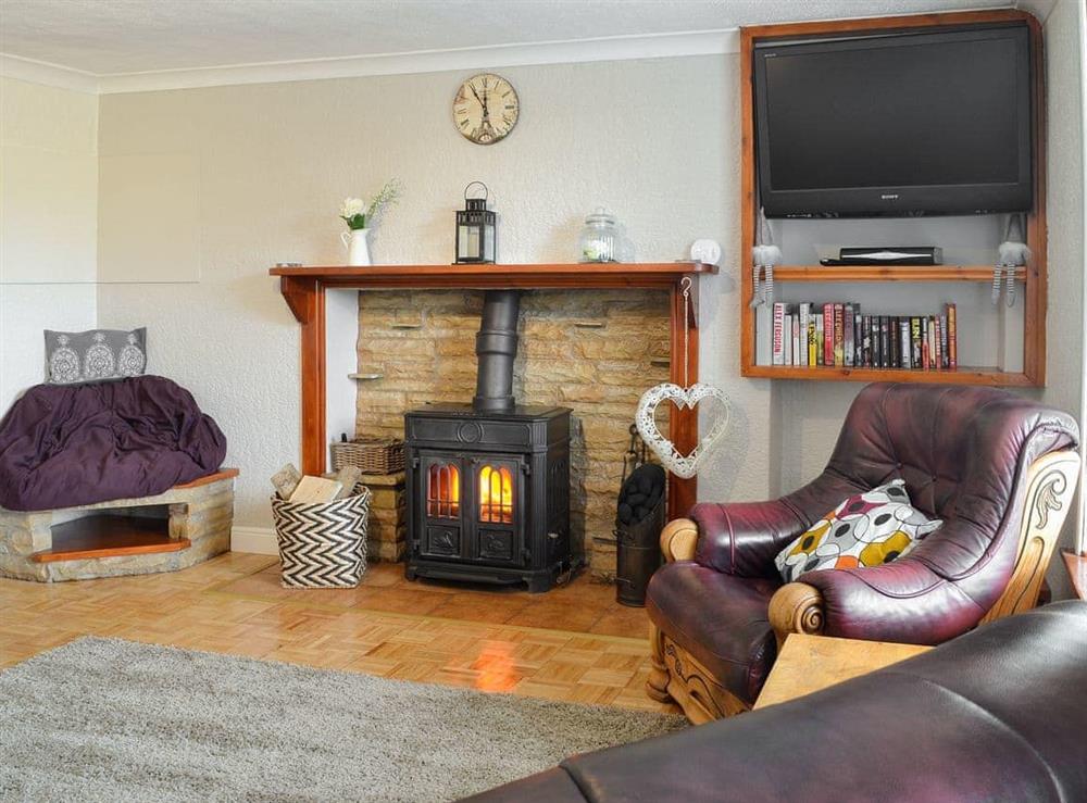 Warm, inviting living room at Gill Cottage in Crosby Garrett, near Kirkby Stephen, Cumbria