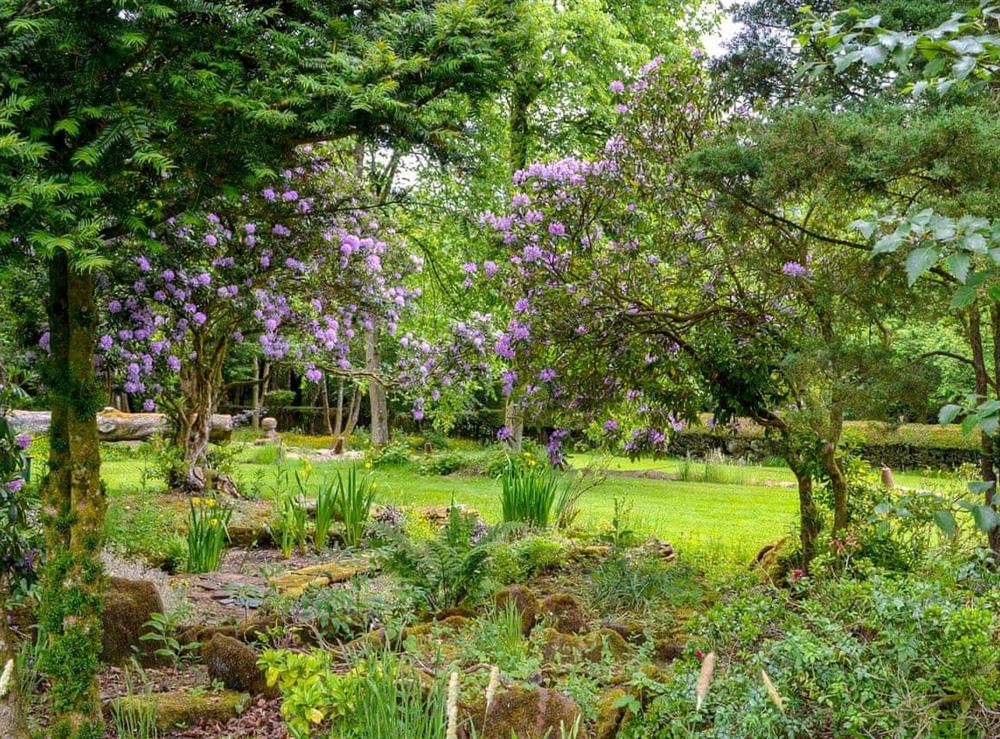 Charming garden and grounds at Gilminscroft Gatehouse in Sorn, near Ayr, Ayrshire