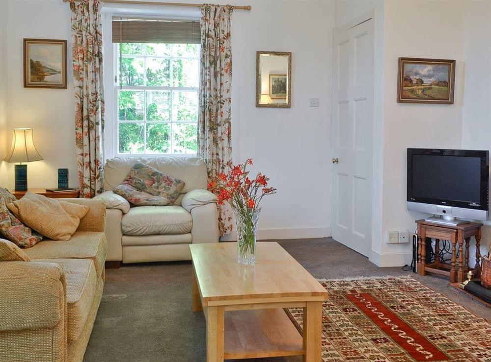 Comfortable living room at Gilminscroft Gatehouse in Sorn, near Ayr, Ayrshire