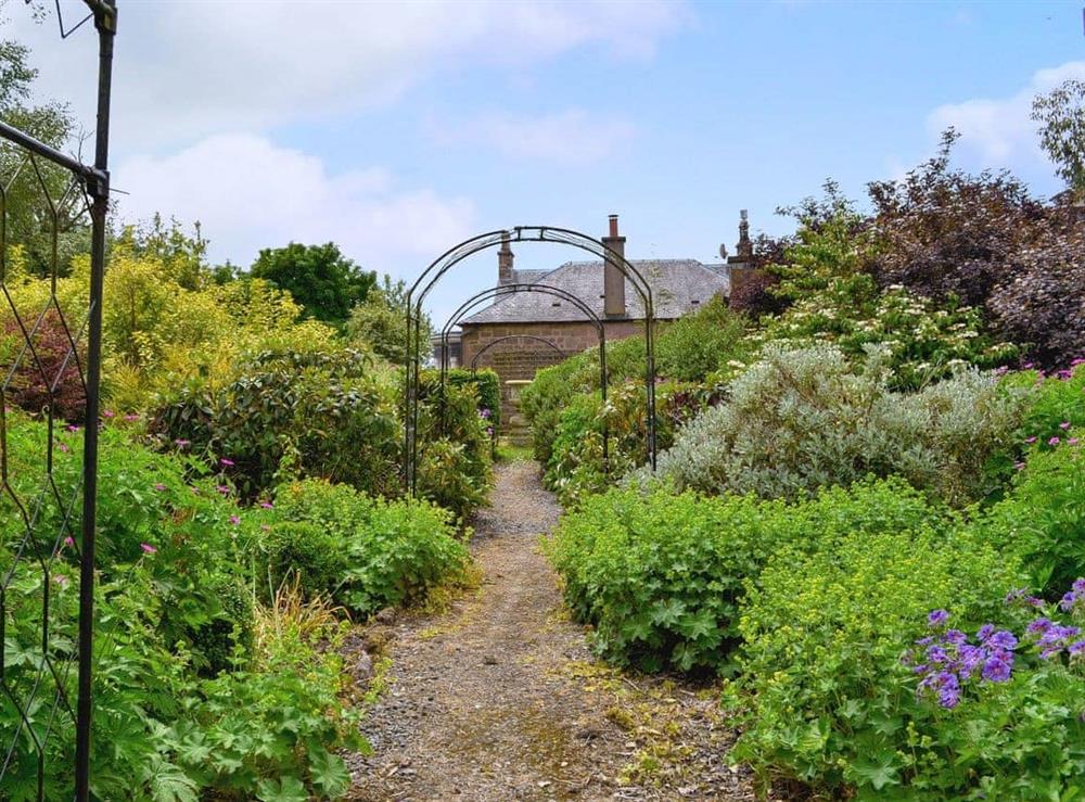 Garden and grounds at Gilminscroft Gatehouse in Sorn, near Ayr, Ayrshire