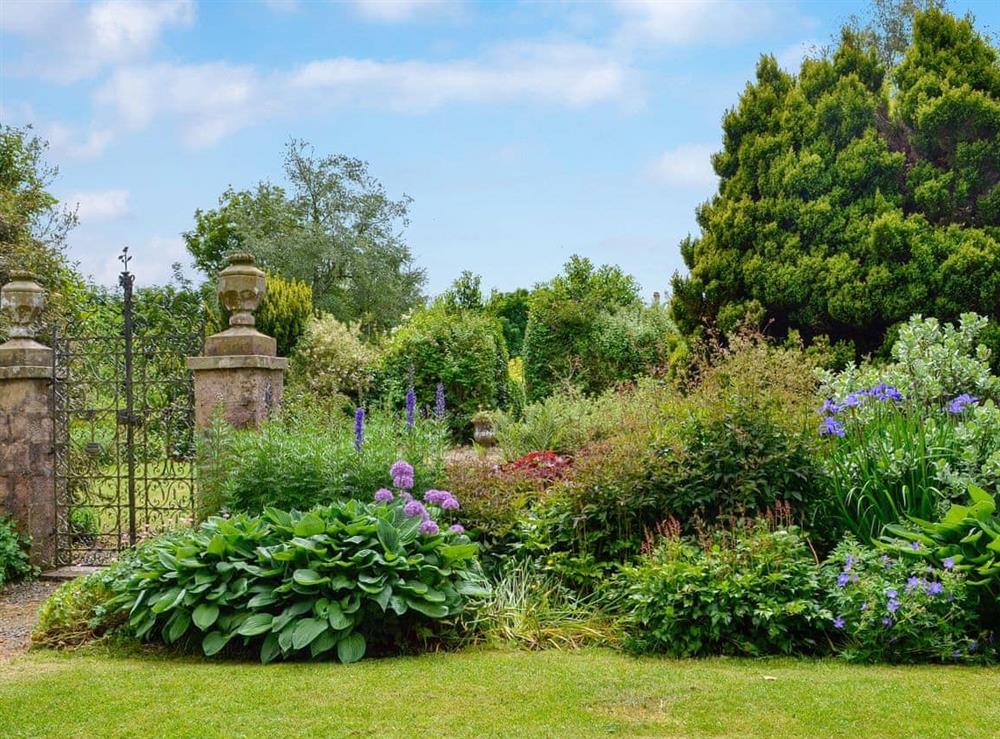 Picturesque garden and grounds at Gilminscroft Gatehouse in Sorn, near Ayr, Ayrshire