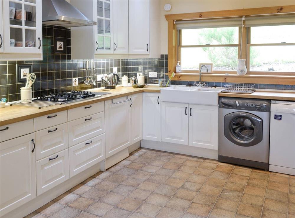 Fully appointed fitted kitchen at Gilnockie in Kippford, near Dalbeattie, Kirkcudbrightshire