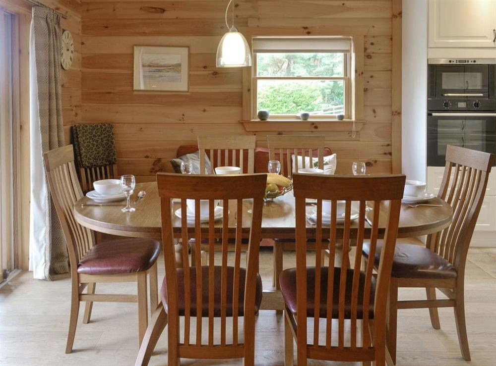 Light and airy dining space at Gilnockie in Kippford, near Dalbeattie, Kirkcudbrightshire