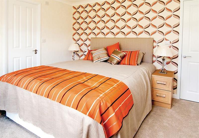 Double bedroom in Premier Country Lodge Six Platinum at Gimblet Rock in Gimblet Rock, Pwllheli