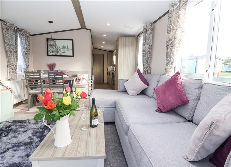 Relax in the living area at Ginger Fox Lodge, East Heslerton near Cayton