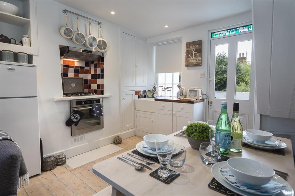 Open plan kitchen/dining area at Ginn Cottage in , Salcombe
