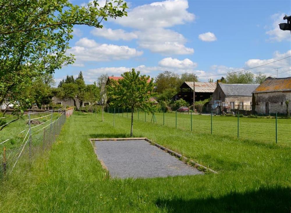 Garden and grounds at Gite de Saint-Nicolas in Chaourse, Picardy, France