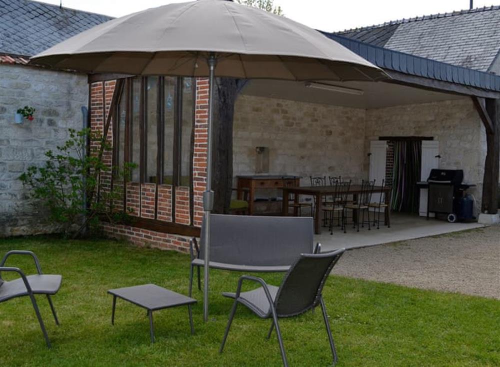 Outdoor area at Gite de Saint-Nicolas in Chaourse, Picardy, France