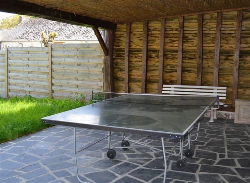 Table tennis at Gite de Saint-Nicolas in Chaourse, Picardy, France