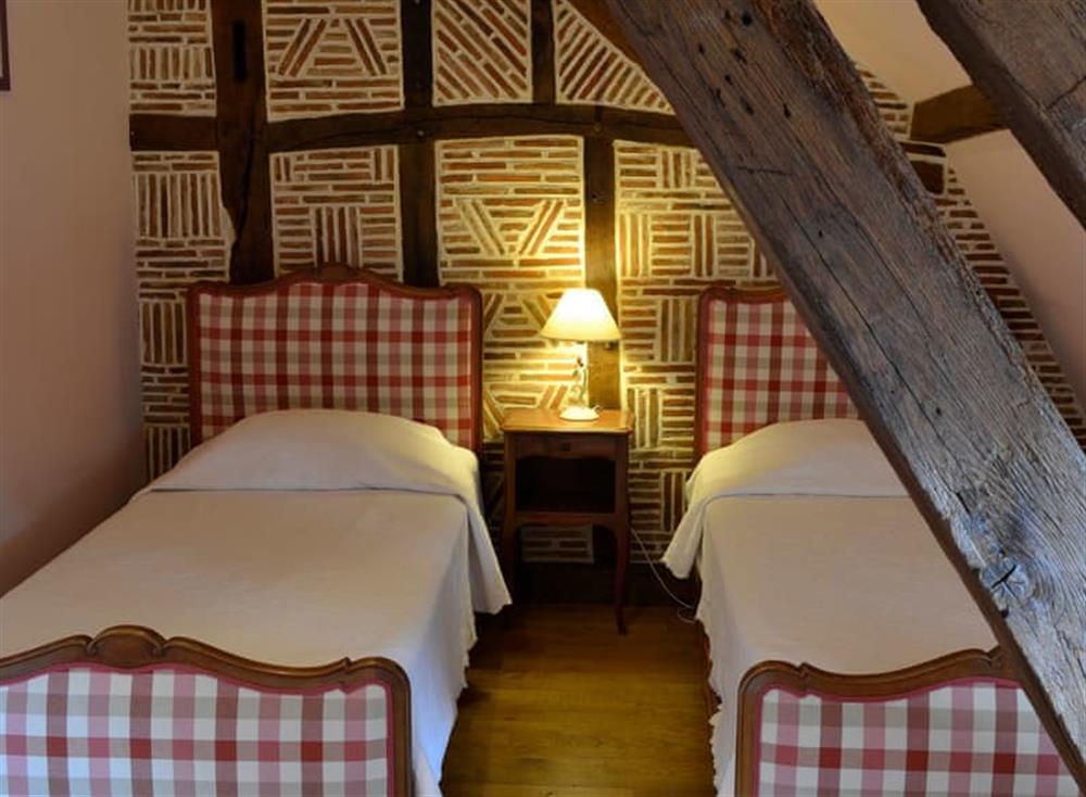 Twin bedroom at Gite de Saint-Nicolas in Chaourse, Picardy, France