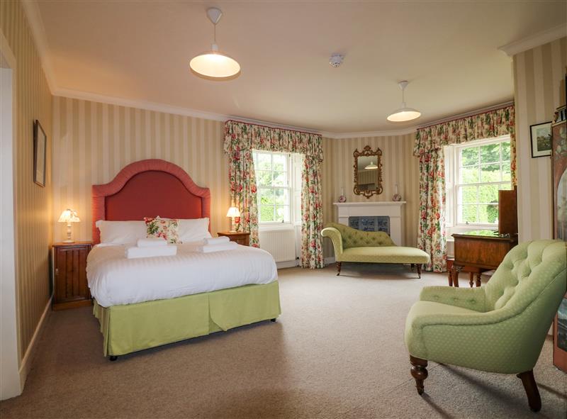 One of the bedrooms at Glamis House, Glamis near Forfar