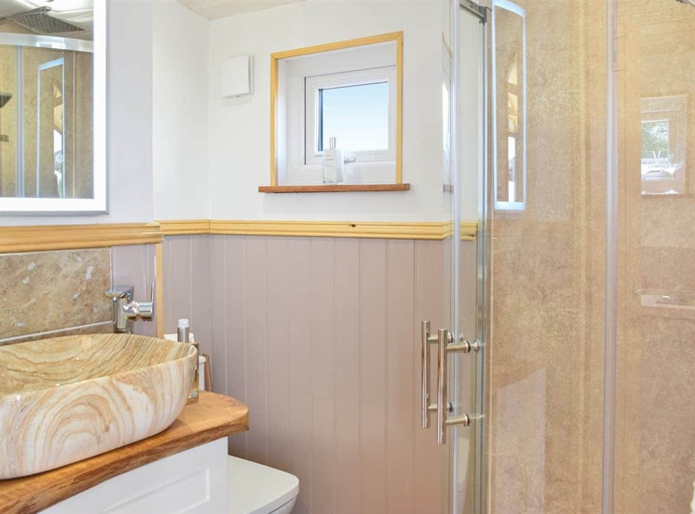 Bathroom at Glamping Pod 1 in Dalton, near Wigan, Lancashire