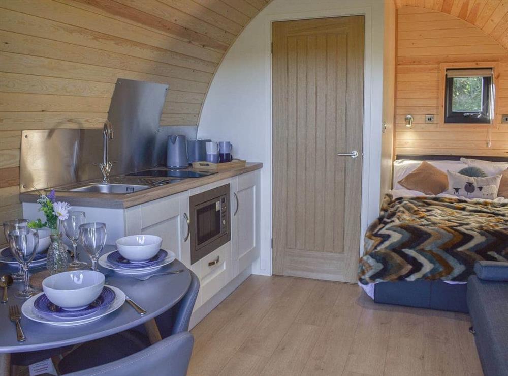 Open plan living space (photo 2) at Glampio Trysor Merddwr in Corwen, near Bala, Gwynedd