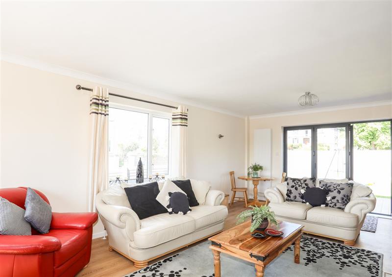 Relax in the living area at Glan Aber, Pwllheli