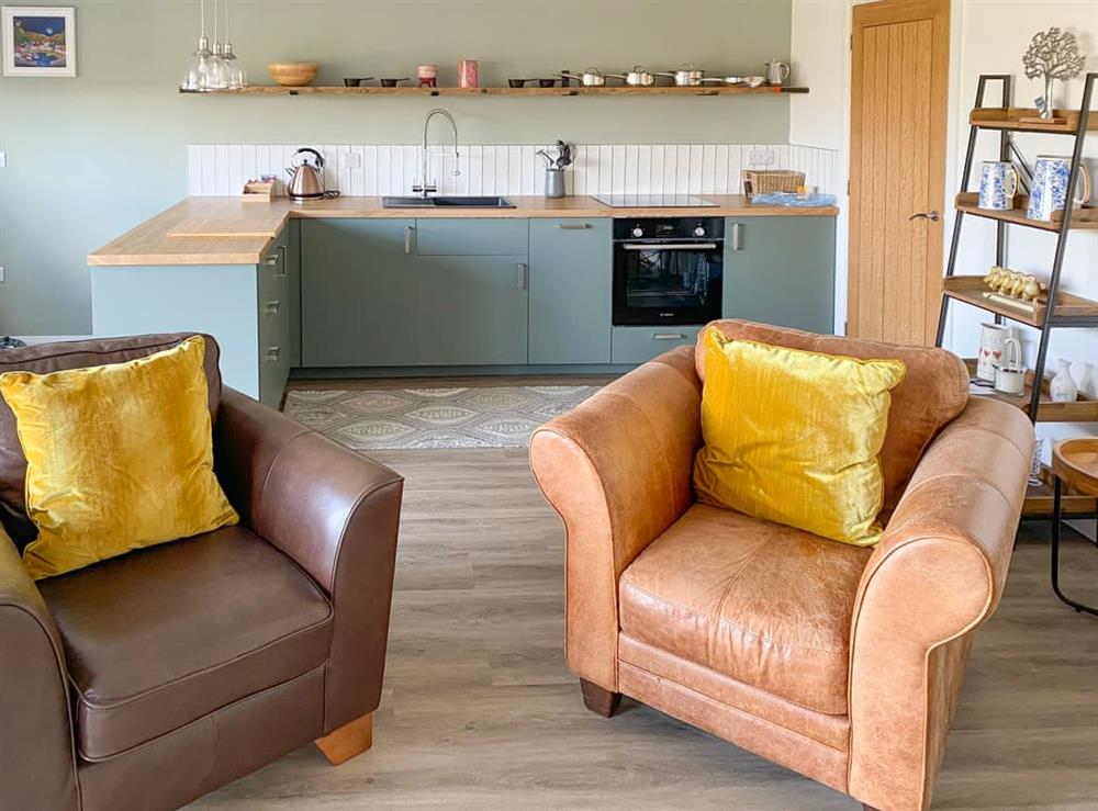 Open plan living space at Glan Llyn Annex in Lloc, near Holywell, Clwyd