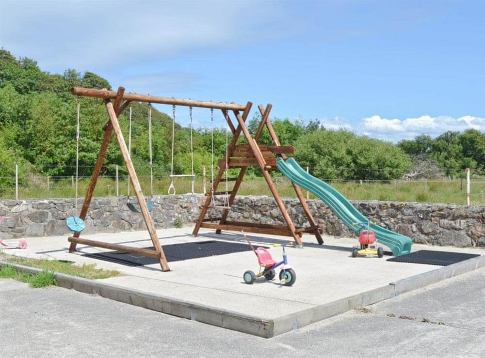 On-site children’s play area at Glan Morfa Gand in Abererch, near Pwllhelli, Gwynedd