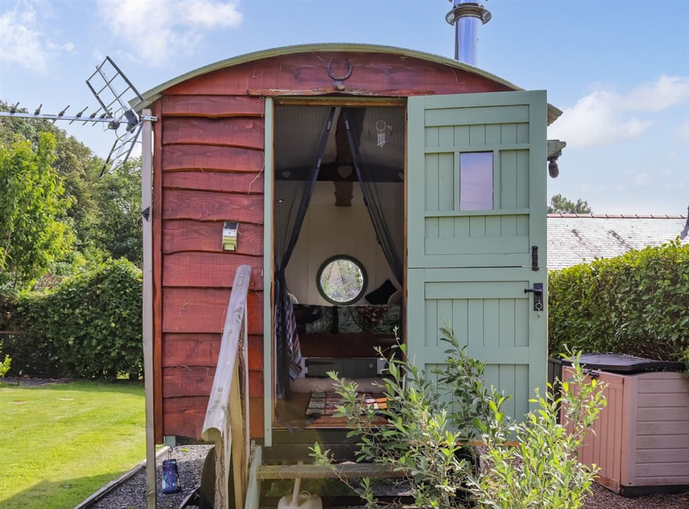 Exterior at Glan Tywyn Shepherds Hut in Bryngwran Nr Rhosneigr, Gwynedd